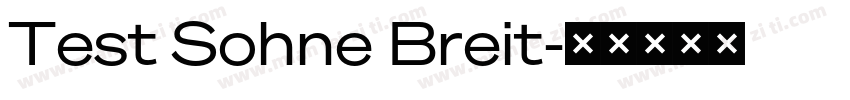 Test Sohne Breit字体转换